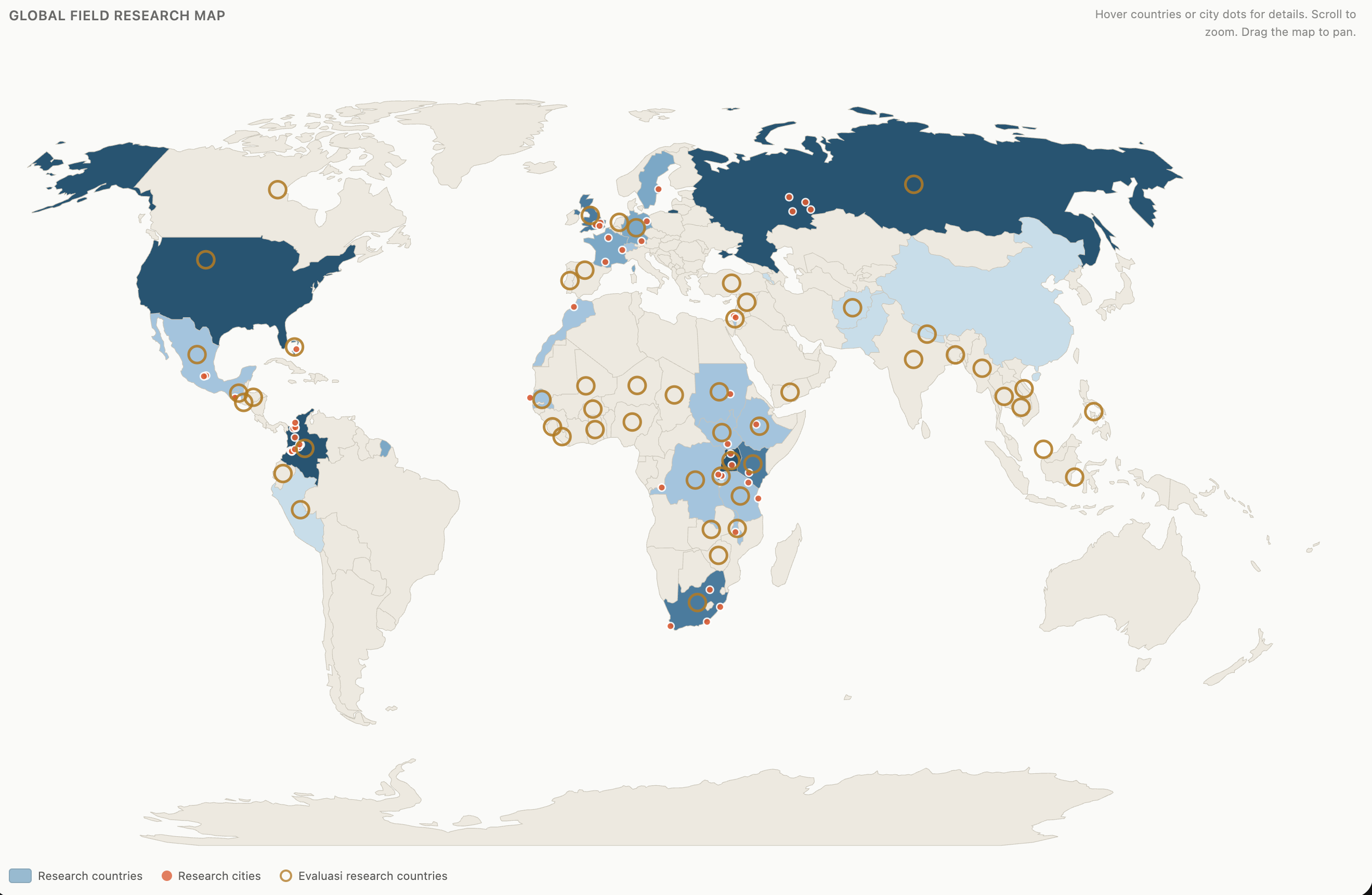 Global Field Research Map